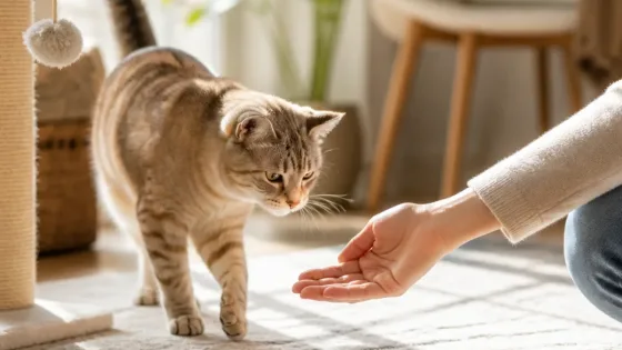 Avec un chat, l’éducation passe par l’envie plutôt que par la contrainte