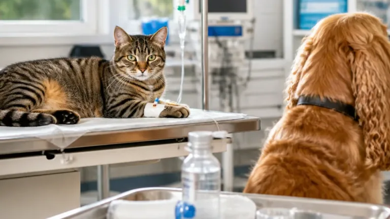 Une chienne donne son sang pour sauver une chatte victime d’une grave anémie