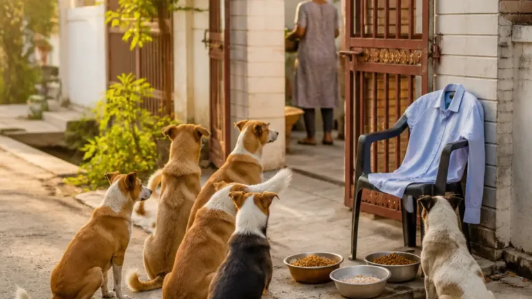À Kanpur, des chiens errants retrouvent confiance auprès de la petite-fille de leur bienfaiteur