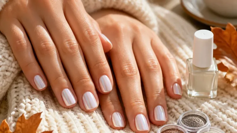 Le vernis blanc chromé s'impose cet automne : boom des recherches Pinterest et déclinaisons manucure