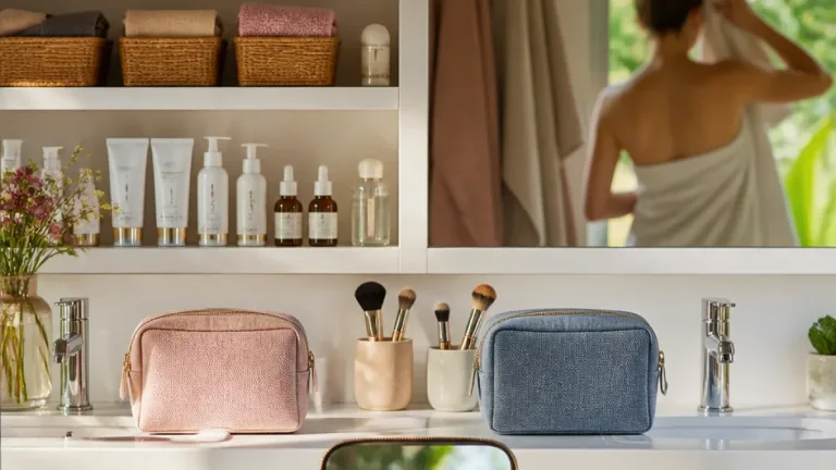 Dans la salle de bains de Piche : routines, rangement et essentiels beauté